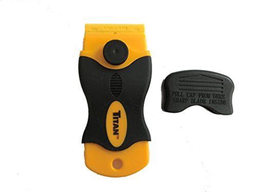 MINISCRAPER 20 2X Plus Plastic Razor Blades & Titan Scraper Tool - Label Remover For Glass, Decals, Stickers
