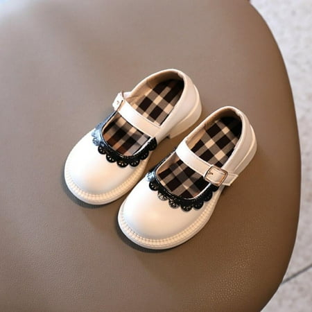 

MEROTABLE Infant Baby Girl Shoes Newborn Baby Mary Jane Flats Princess Wedding Dress Shoes Crib Shoes