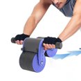 thumbnail image 3 of LJNYFDC Sponge Handle Roller Automatic Rebound Dual Abs Wheel Core Strength Training Abdominal Exercise Beginners Home Gym Equipment, 3 of 7