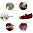 thumbnail image 5 of JITAI Mens Dress Tuxedo Shoes for Men Slip-on Loafers Red Size 13, 5 of 6