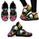 thumbnail image 1 of Zapatos casuales para exteriores con suela suave y estampado de dientes de dibujos animados, diseño de grafiti artístico de moda, zapatillas negras de suela suave, 1 of 6