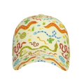 thumbnail image 2 of Naloa Original Classic Low Profile Hat Men Women Baseball Cap Dad Hat Adjustable Unconstructed Cartoon Snake8 Print Cap, 2 of 9
