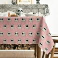 thumbnail image 3 of Halloween Tablecloth 60×60 Inch Square, Cute Ghost Pink Washable Table Cover for Party Picnic Dinner Decor, 3 of 5