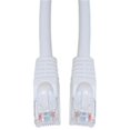 thumbnail image 1 of Cat6a White Ethernet Patch Cable  Snagless Molded Boot  500 MHz  15 foot, 1 of 1