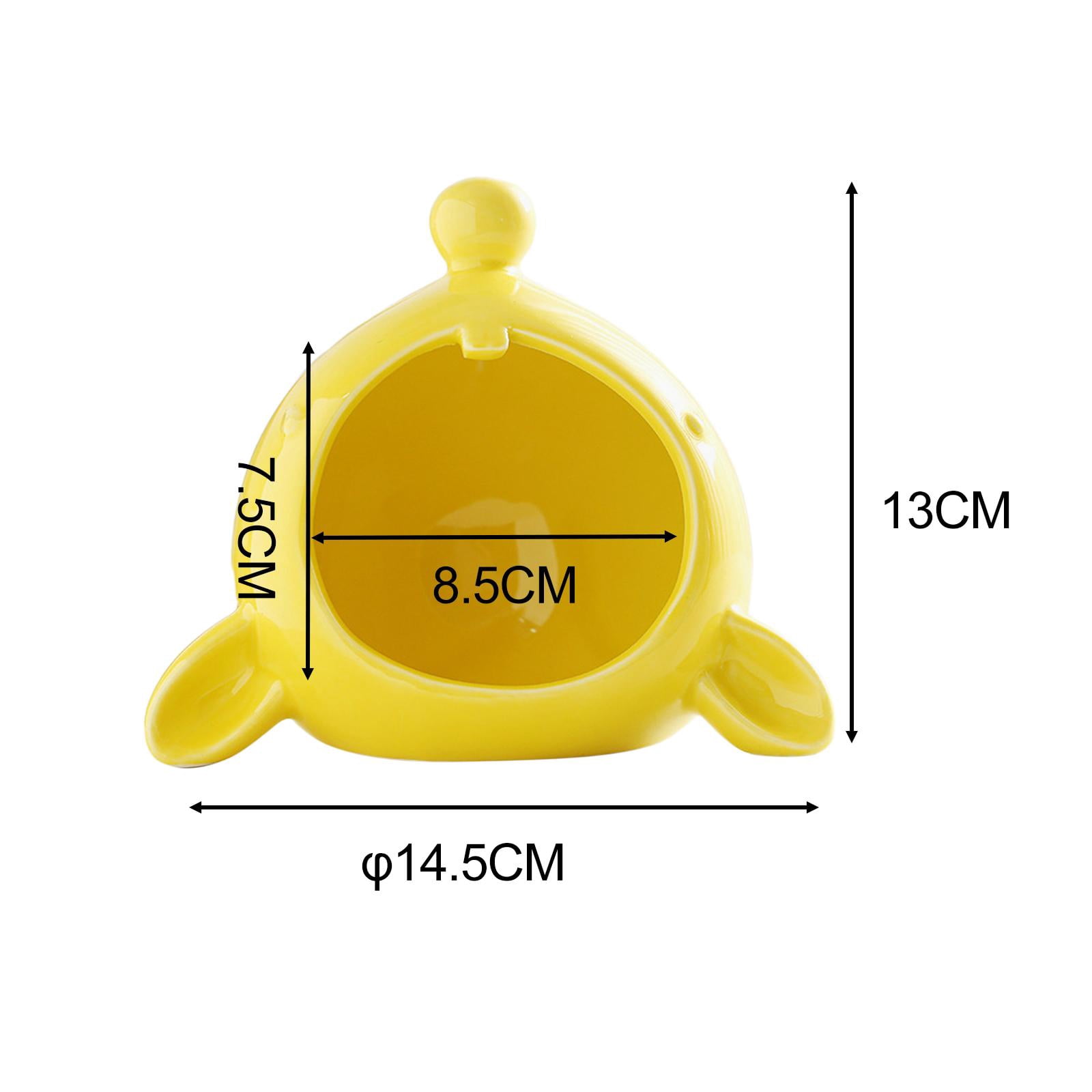 Gazechimp Hamster Hideout House Small Hut Hideaway House for Hedgehog Hamster Lemmings Yellow