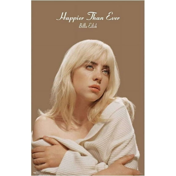 Happier Than Ever 11" x 0.01" Poster, by Scorpio Posters