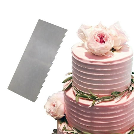 

1pc Cake Scraper Stainless Steel Icing Smoother Cake Smoother Cake Tools Fondant Cake Edge Decorating Tools Sugar Craft
