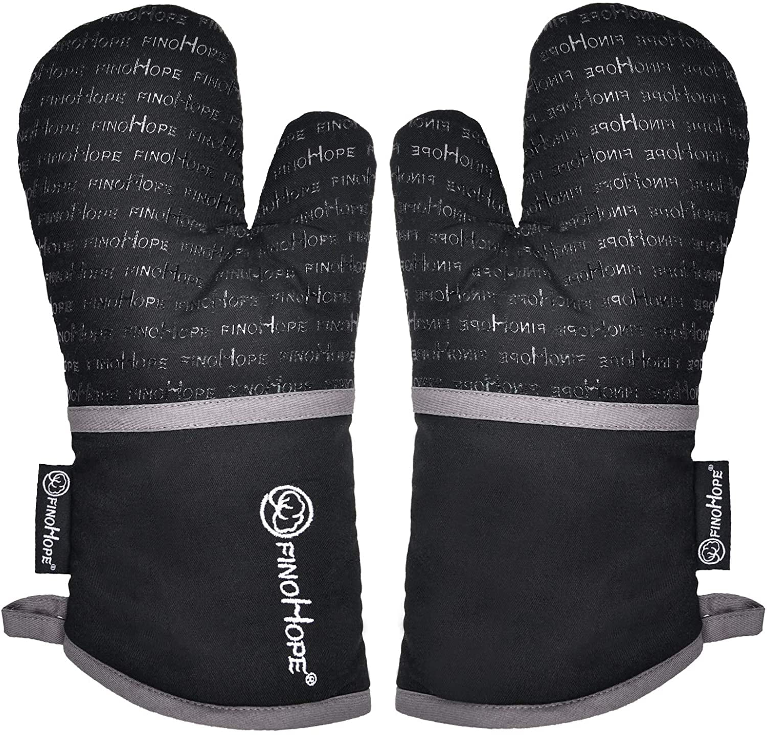 Oven Mitts High Heat Resistant Cotton Silicone Gloves 13 Inch for