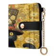 thumbnail image 2 of Small Wallet For Women Bifold Leather Pocket Coin Credit Card Holder With RFID Blocking Wearing An Ornament, 2 of 6