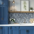 thumbnail image 6 of Splendor 11.81 in. x 11.81 in. Matte Blue Porcelain Mosaic Wall and Floor Tile (4.84 sq. ft./case) (5-pack), 6 of 7