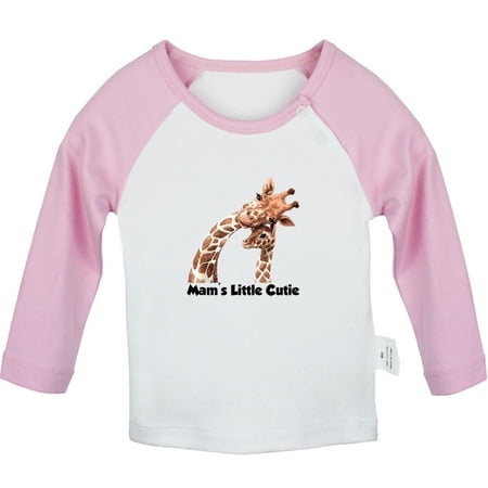 

Cute Like Mom Cool Like Dad Funny T shirt For Baby Newborn Babies Animal Giraffe T-shirts Infant Tops 0-24M Kids Graphic Tees Clothing (Long Pink Raglan T-shirt 12-18 Months)