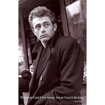 Edgerrin James Photograph (James Dean Quote - Dream as youll live forever 36x24 Photograph Print Poster Celebrity Movie Star Icon)