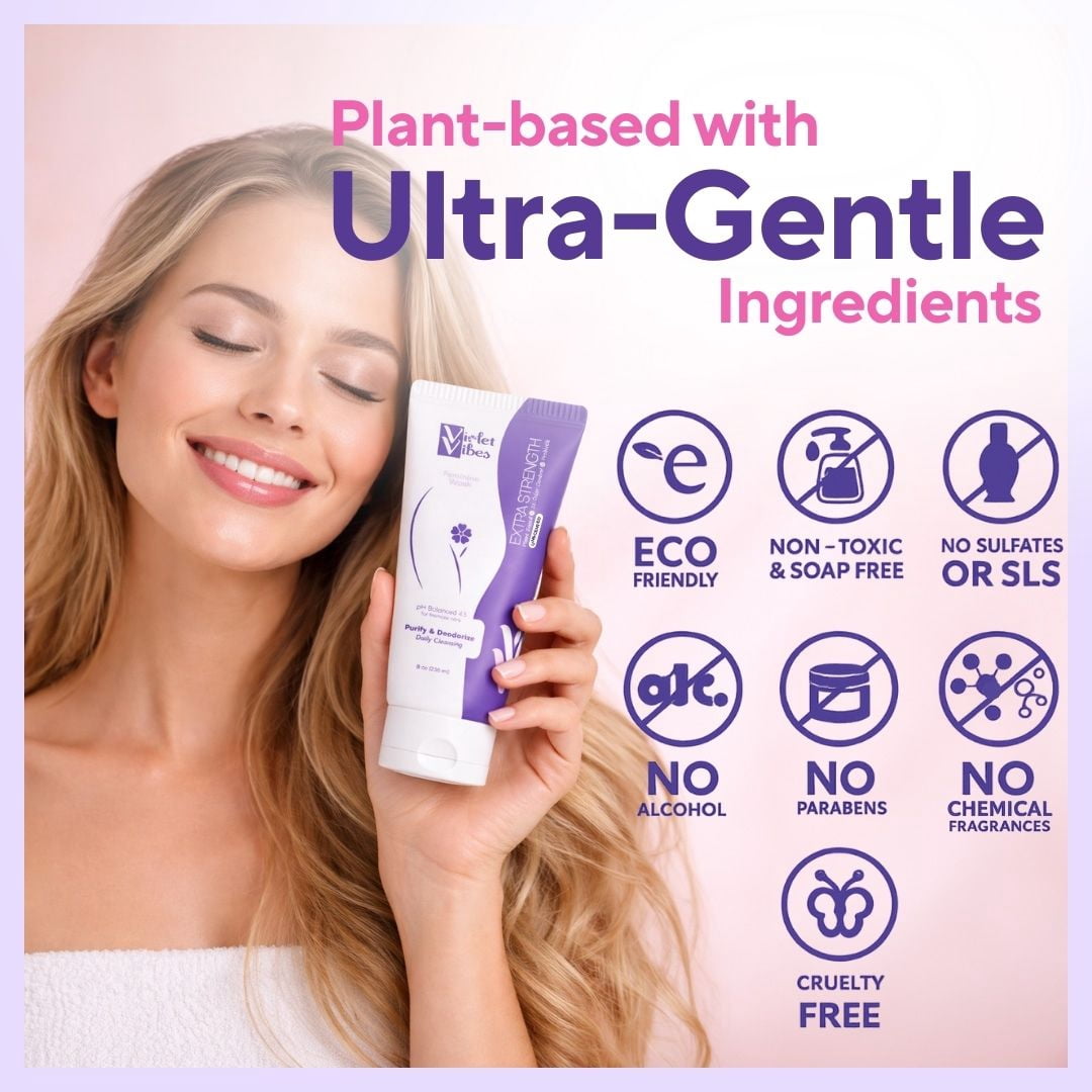 Violet Vibes New Extra-Strength Feminine Wash Gel (Extra-Strength - Unscented, 3 pack)