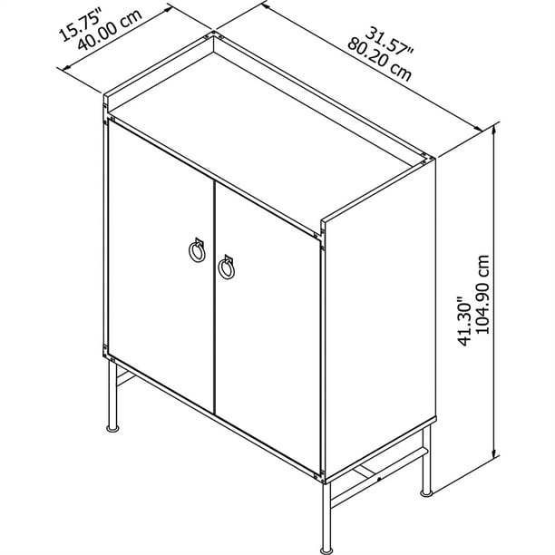 Kathy ireland home by bush furniture online ironworks bar cabinet with wine storage