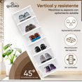 thumbnail image 3 of QUESIRO Zapatera Organizador Plegable y Vertical &ndash; 6 Cajas Acr&iacute;licas Transparentes de Almacenamiento (25.5&times;20&times;34.5 cm por caja), Ideal para Guardar Zapatos, Te, 3 of 8