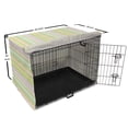 thumbnail image 6 of Yellow and Green Dog Crate Cover, Colorful Chevron or Zigzags, Easy to Use Pet Kennel Cover Small Dogs Puppies Kittens, 7 Sizes, Multicolor, by Ambesonne, 6 of 6