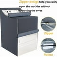 thumbnail image 3 of 2Pack Washer and Dryer Covers, Portable Washer Cover with Zipper Design Dustproof & Waterproof & Anti-UV Laundry Covers, Washing Machine Cover Fit for Most Top Load Machine(Grey), 3 of 14