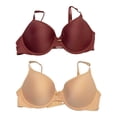 thumbnail image 1 of Brasier Ilusión para Dama, con Tirantes Moño en el Centro Diseño Liso Café Talla 38B 2 Piezas, 1 of 4