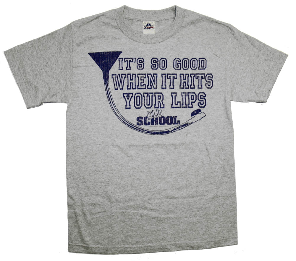 præmie Kvalifikation Skru ned Old School Tastes So Good Beer Bong Funny Vintage Style Movie T-Shirt Tee -  Walmart.com