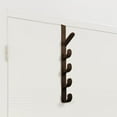 thumbnail image 6 of Wall Mounted Coat Rack,Door Hook Hanger, 5-Hook -Duty Organizer Rack,Bathroom Shower Hanger Shoe Organizer Ironing Board, Construction for Jacket ,Coats, Hats in room Entryway (Brown), 6 of 9