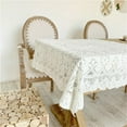 thumbnail image 2 of Mantel Con Bordado, Para Hotel, Mesa De Centro, Decoracion, Mesa De Comedor, Para Boda, Baby Shower O Como Accesorio De Fotos, Rectangular O Cuadrado., Algodon, Diametro Ormromra LL-1073, 2 of 5