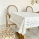 thumbnail image 2 of Mantel Con Bordado, Para Hotel, Mesa De Centro, Decoracion, Mesa De Comedor, Para Boda, Baby Shower O Como Accesorio De Fotos, Rectangular O Cuadrado., Algodon, Diametro Ormromra LN-1516, 2 of 5