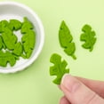 Green Tropical Leaves Icing Decorations, 8 Pieces