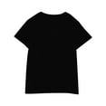 thumbnail image 5 of AJTQTH Tops for Kids Girls Boys Summer Casual Comfy Solid Color Lightweight Clothes Outfits Short-Sleeved Crewneck Tees Tshirts Shirts Blouses Black 3 Years, 5 of 5