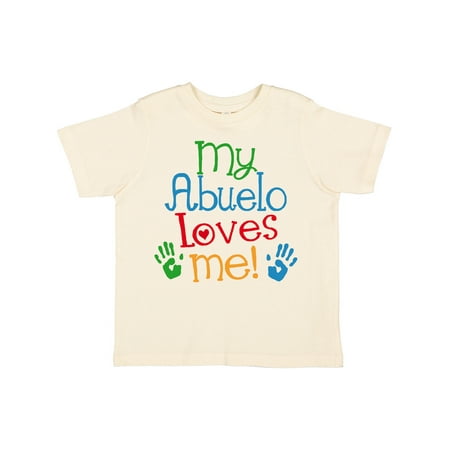 

Inktastic My Abuelo Loves Me Outfit Gift Toddler Boy or Toddler Girl T-Shirt