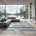 thumbnail image 2 of ODIKA 8'x10' Navy White Geometric Dot Pattern Washable Area Rug Modern Design with Abstract Shapes for King Size Bedroom Under Bed, Master Suite, Non-Shedding, Easy Care, 2 of 7