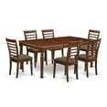 thumbnail image 2 of East West Furniture Dining Room Set Mahogany, DOML7-MAH-C, 2 of 6