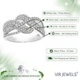thumbnail image 4 of Vir Jewels 3/4 CTTW Lab Grown Diamond Engagement Ring in Sterling Silver Prong Size 6, 4 of 7