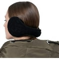 thumbnail image 5 of Unisex Warm Knit Earmuffs Ladies Cashmere Winter Pure Color Outdoor Fur Earwarmer, Adjustable Wrap, 5 of 7