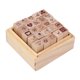 thumbnail image 3 of Cuadros Decorativos Juego de sellos de madera y goma para diario de amor, 25 uds., bricolaje con caja de madera, 3 of 8