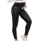 thumbnail image 2 of ShomPort Maternity Leather Leggings Over The Belly High Waisted Stretchy Maternity Yoga Pants Comfy Pants Tights, 2 of 7