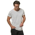 thumbnail image 2 of Tee Jays Mens Roll Sleeve Cotton T-Shirt, 2 of 3