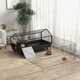 thumbnail image 2 of PawHut Guinea Pig Cage for Small Animals, Foldable with Wheels, 2 of 10