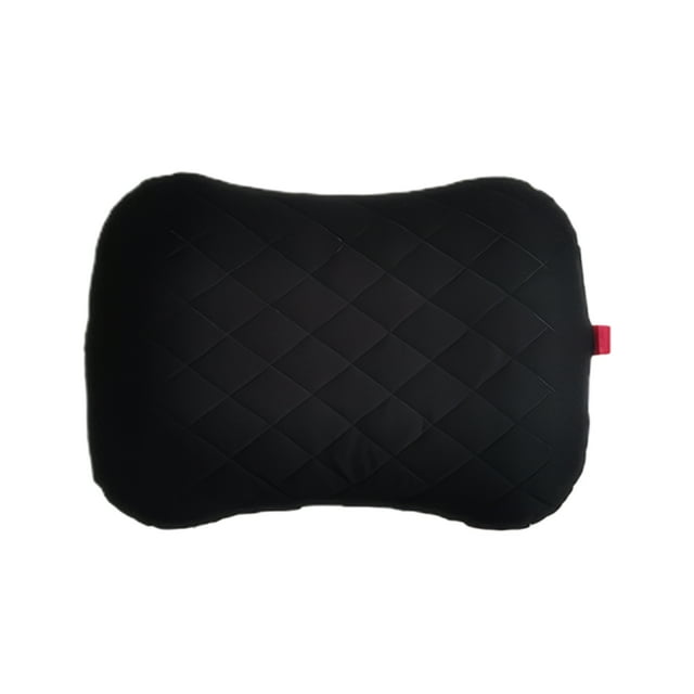 Almohada inflable de viaje Wosthever con soporte para el cuello negro