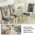 thumbnail image 5 of Ethnic Bohemian Dining Chair Covers Set of 4, Stretchable Washable Slipcovers with Retro Artistic Tribal Patterns, Removable Polyester Protectors for Rustic Kitchen or Stylish Farmhouse Decor, 5 of 6