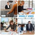 thumbnail image 5 of Uxcell 4 Pcs Secure Counter Pen with Adhesive Base and Chain, Reception Desk Pens Desktop Signing Pens, Blue Ink for Business Office Bank Hotel Cafes Desktop Cheque, Red, 5 of 5
