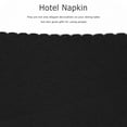 thumbnail image 4 of 6pcs Simple Style Cup Cloth Tableware Napkins Placemat for Restaurant (Black), 4 of 8