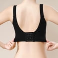 thumbnail image 6 of Jinhomg Women's Everyday Bras, Wireless Embroidered Lace Push Up Bra for daily and T-shirt wear, Back Closure, Embroidered No Print, Soft Support Black 40, 6 of 7
