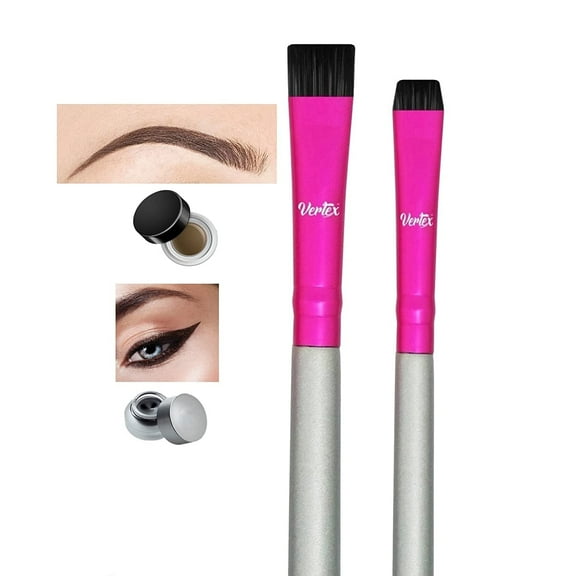 Vertex Beauty Under Eyes Concealer Brush Flat Makeup Brush Conceal Dark Circles Make Up Foundation Thin Firm Brushes For Eyeliner Pen Eyeshadow Eyebrow Contour Conceal Brow Arches Angled Winged Tips