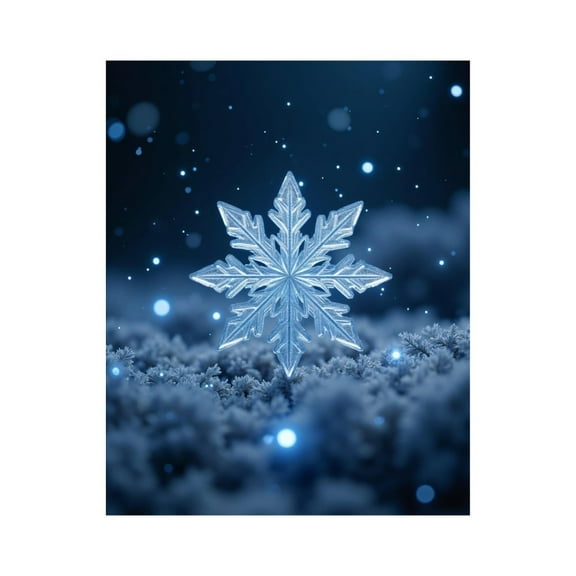 Paint By Numbers Kit for Adults Beginner - DIY Snowflake Winter Wonderland Canvas Painting Kits for Adults, Frameless Paint By Number for Adults for Home Wall Decor 16x20 Inch