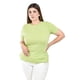 thumbnail image 1 of Blusa asimetrica Roman Fashion /Tallas Extras, 014 (Verde) verde 42, 1 of 5