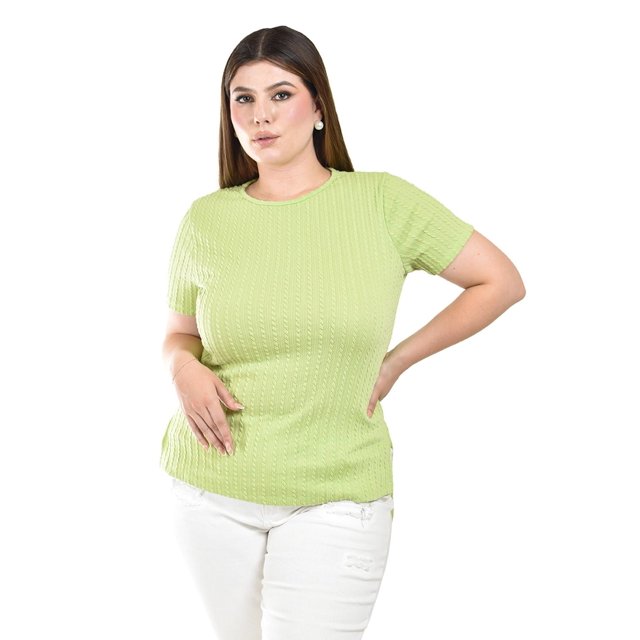 Blusa asimetrica Roman Fashion Verde Talla 36