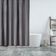 thumbnail image 5 of Cortina de baño de 180 x 180 cm, color liso, impermeable, de poliéster grueso, para puerta de baño, 5 of 6