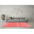 thumbnail image 3 of Ahgly Company Machine Washable Indoor Rectangle Abstract Red Modern Area Rugs, 2' x 4', 3 of 4