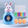 thumbnail image 7 of Easter Egg Decorator Kit -Eggs Painting Arts And Craft Set Bunny Egg Decorating Spinner And 8 Colorful Quick Drying Markers, 3 Plastic White Easter Egg Paint Tool Coloring Kit For Children, 7 of 7