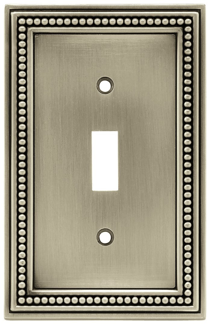64905 Beaded Single Toggle Switch Wall Plate / Switch Plate / Cover